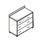 Мебель для гостиниц Комод с 3- мя ящиками ГР 760 ОАТ