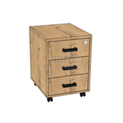 Мебель для персонала Офисная тумба мобильная TM48 PRO BLACK