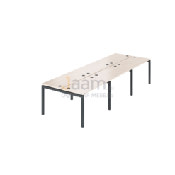 Мебель для персонала Бенч двойной на 6 рабочих мест АМБ-002.60-6