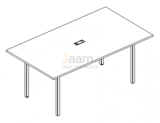 Стол для переговоров Стол для переговоров на металлокаркасе DUE Б2 123 БП