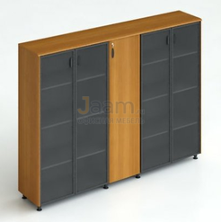 Кабинет руководителя Офисный шкаф комбинированный для документов 260/1 ДСП Тик