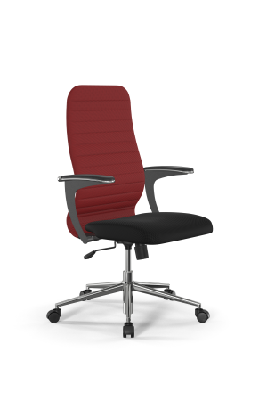 Кресло для руководителя Метта Sit 8 B2-10U - UMF(X1) /Uh02/Wh00/U1mL-b(M09.B23.G18.W01) (Красный | Черный)