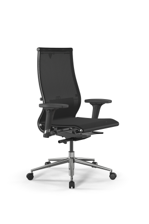 Кресло для руководителя Метта SynchroSit 10 B2-107D - T /Km00/Nb00/D02P(M23.B23.G18.W02) (Черный)