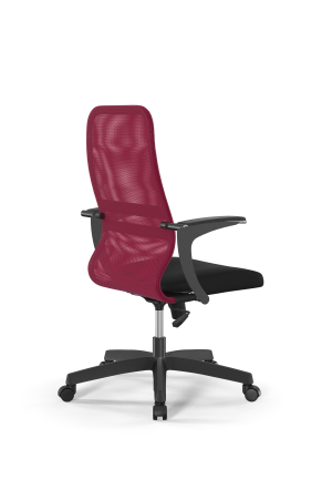 Кресло для руководителя Метта Sit 8 B2-8U - X1+UMF(X1) /Uh00/Wh00/U1mL-b(M09.B02.G15.W01) (Красный | Черный)