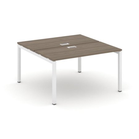 Рабочая станция 2-х сторонняя SN-5P.DRS-002 (1180х1232х750) (Вяз Благородный/Металл Белый)