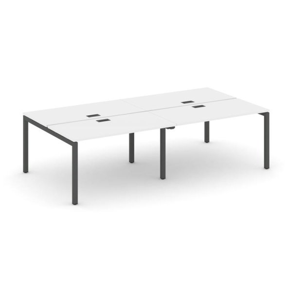 Рабочая станция 2-х сторонняя SN-5P.DRS-033 (2760х1232х750) (Белый/Металл Антрацит)