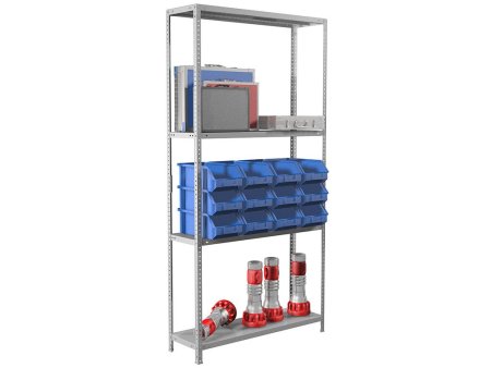 Стеллаж MS Standart 185KD/70x30/4 (Серый)