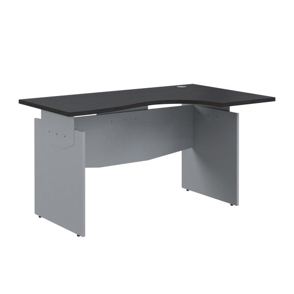 Стол эргономичный правый Offix-new OCET 149R 1400x860x750 (Легно темный/металлик)