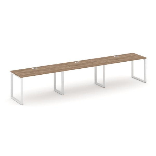 Рабочая станция 1 сторонняя SN-6O.ORS-054 (4740х800х750) (Дуб Табак/Металл Белый)