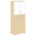 Шкаф для документов со стеклом белым LT.ST-1.7 R white