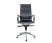 Кресло офисное / Техно / хром / черная экокожа мультиблок
