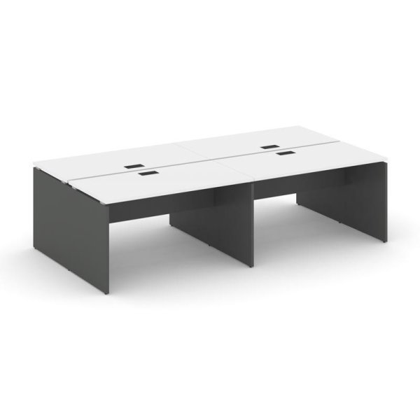 Рабочая станция 2-х сторонняя SN-D.DRS-033 (2760х1232х750) (Белый/Антрацит)