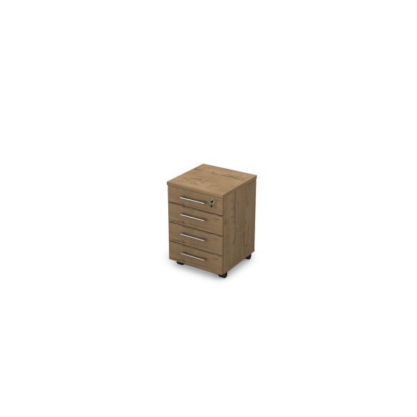 Тумба подкатная Gloss line 9НТ.005 450x450x650 (Teakwood)