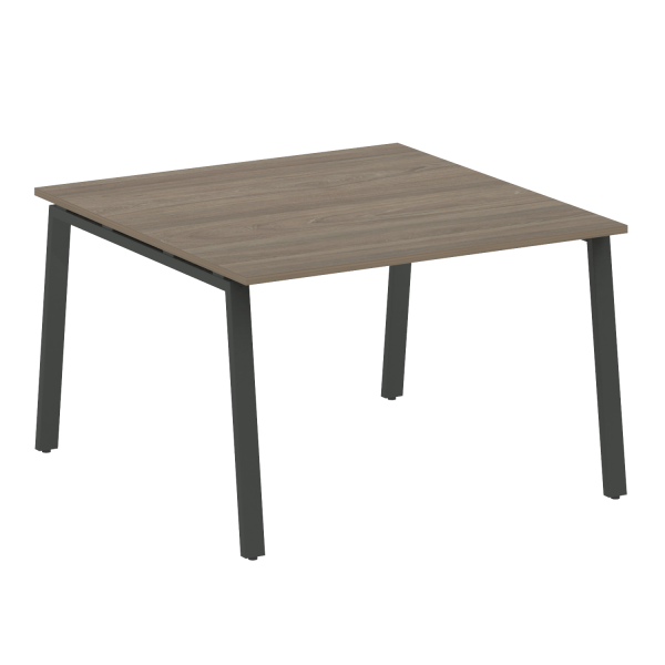 Стол для переговоров (1 столешница) на А-образном м/к Metal System Style БА.ПРГ-1.2 1200x1235x750 (Вяз/Антрацит металл)