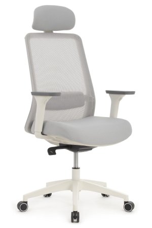 Офисное кресло Work W-218C WHITE Светло-серый (Светло-серый)