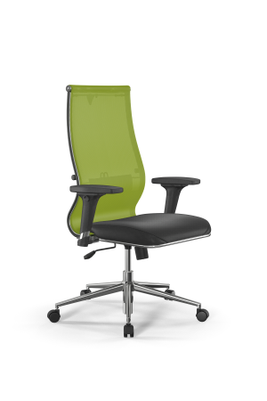 Кресло для руководителя Метта Sit 10 B2-163D - T+Extra /Km00/Wm12/D02P(M09.B23.G18.W02) (Лайм | Черный)