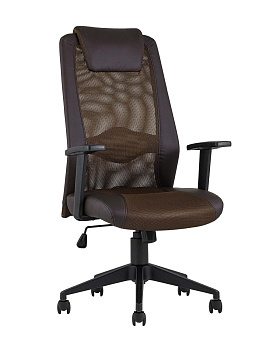 Кресло офисное TopChairs Studio коричневое