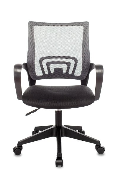 Кресло офисное TopChairs ST-Basic сетка/ткань темно-серый (Компьютерное кресло ST-Basic темно-серый)