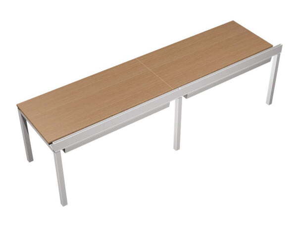 Рабочая станция с Prosystem Profiquadro КВ 0108-2 БВ 2800x800x750 (Белый премиум / Вишня скандинавскаяСерый)