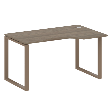 Стол криволинейный правый Metal System Style БО.СА-2 Пр 1400x900x750 (Вяз/Мокко металл)