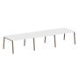 Стол для переговоров (3 столешницы) на А-образном м/к Metal System Style БА.ПРГ-3.3 4200x1235x750