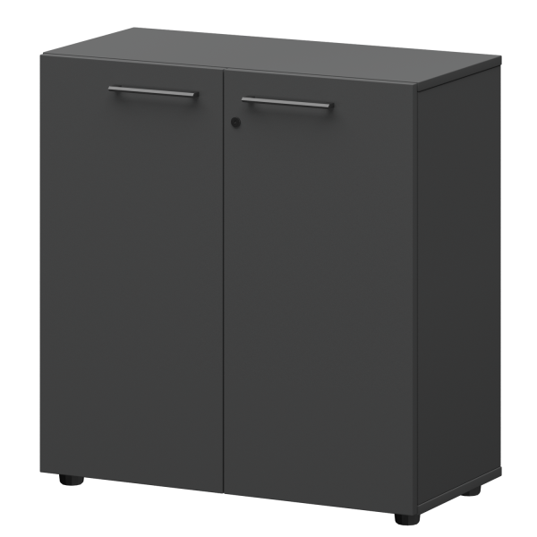 Шкаф низкий закрытый Кортез СМШ28F(Ч) 792x380x811 (Графит)