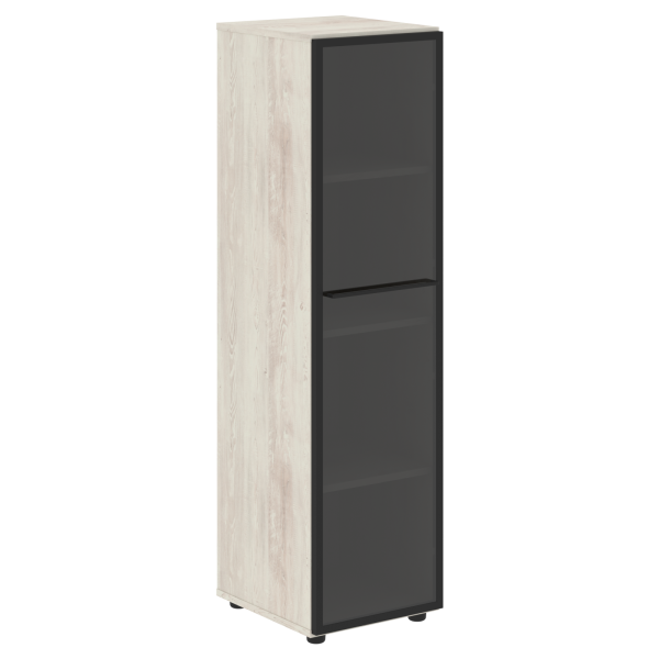 Шкаф колонка со стеклянной дверью правый LOFTIS LMC 40.2(R) 400х430х1517