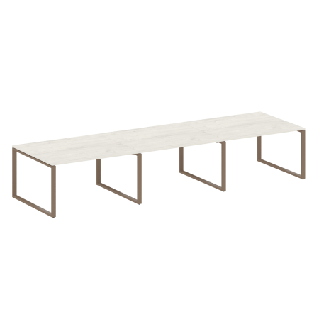 Переговорный стол 3 столешницы Metal System Style БО.ПРГ-3.3 4200x1235x750