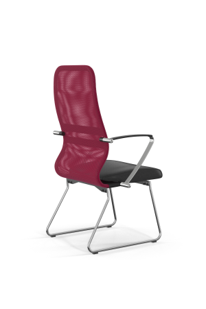 Кресло для руководителя Метта Sit 8 B2-9K - X1+Extra /Uh00/Wh12/K5cL(F55) (Красный | Черный)