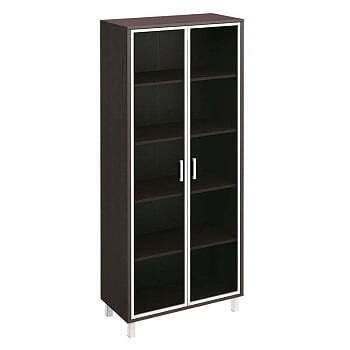 Шкаф для документов две стеклянные двери в алюминиевой рамке Борн B 430-825 900x450x2074