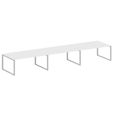 Переговорный стол 3 столешницы Metal System Style БО.ПРГ-3.5 5400x1235x750