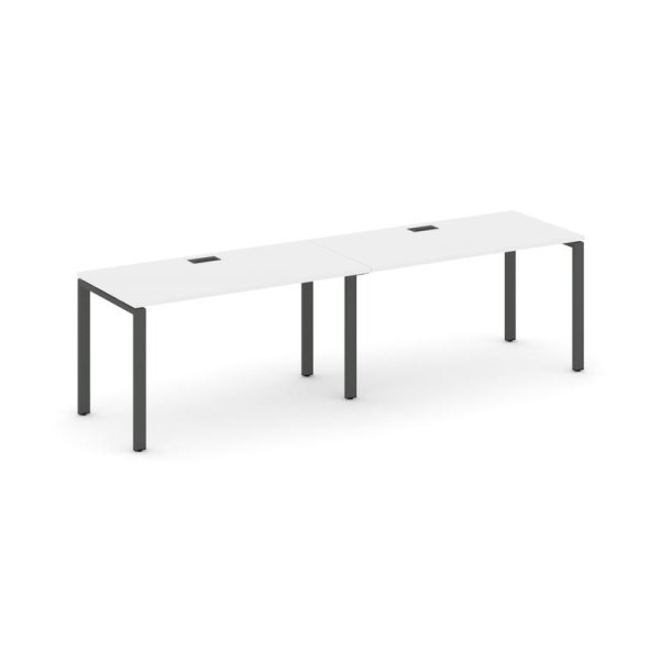 Рабочая станция 1 сторонняя SN-6P.ORS-013 (2760х700х750) (Белый/Металл Антрацит)