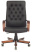 Кресло руководителя T-9928WALNUT/ECO черный эко.кожа крестов. металл/дерево